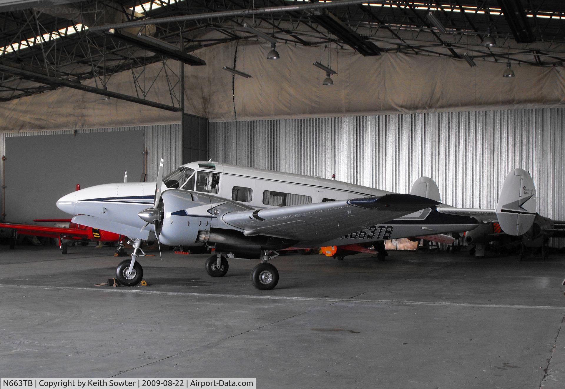 N663TB, 1964 Beech H-18 Tri-Gear C/N BA-663, Hangared at North Weald