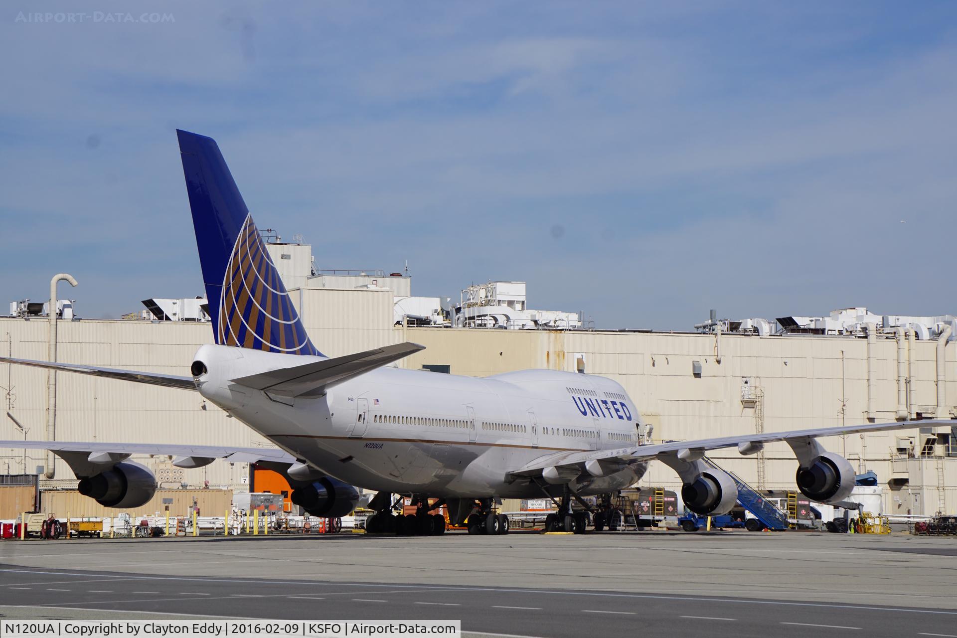 N120UA, 1999 Boeing 747-422 C/N 29166, SFO 2016