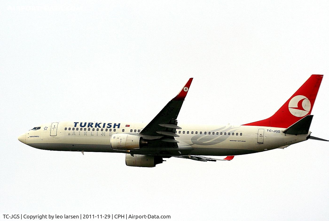 TC-JGS, 2006 Boeing 737-8F2 C/N 34416, Copenhagen 29.11.2011