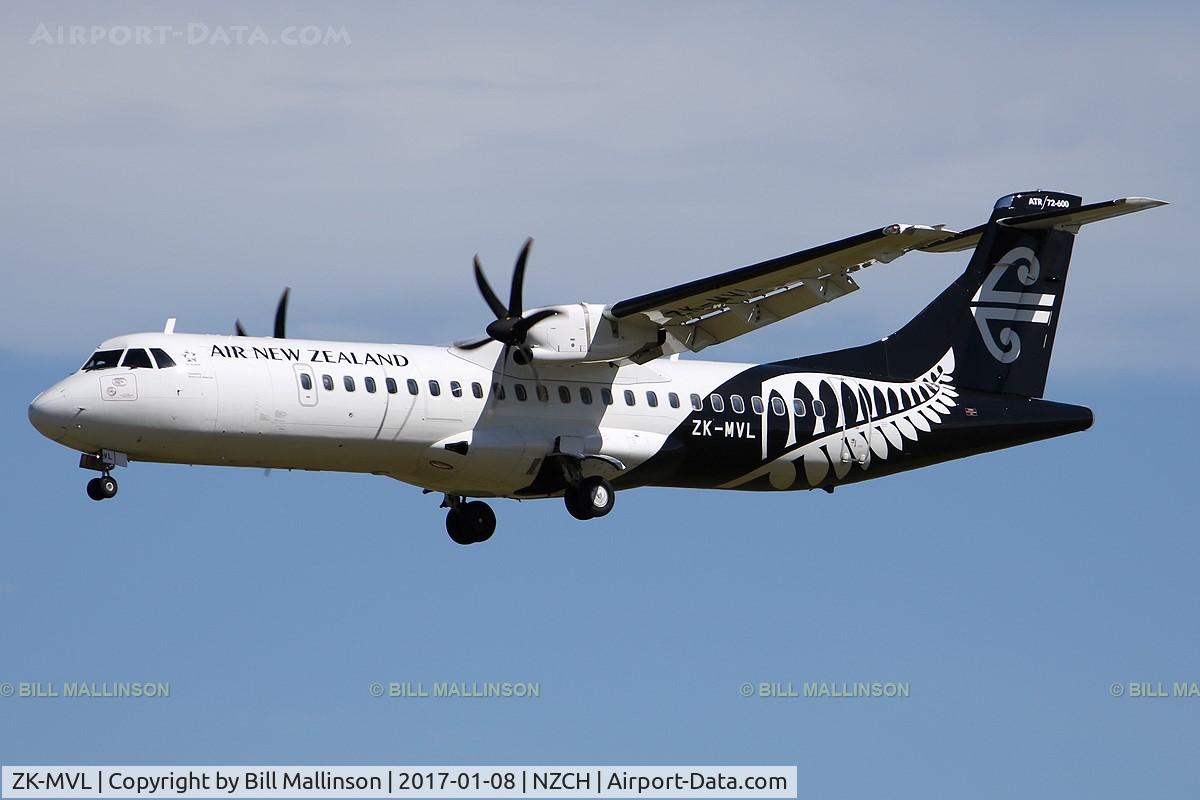 ZK-MVL, 2016 ATR 72-600 (72-212A) C/N 1328, NZ5307 FROM HLZ