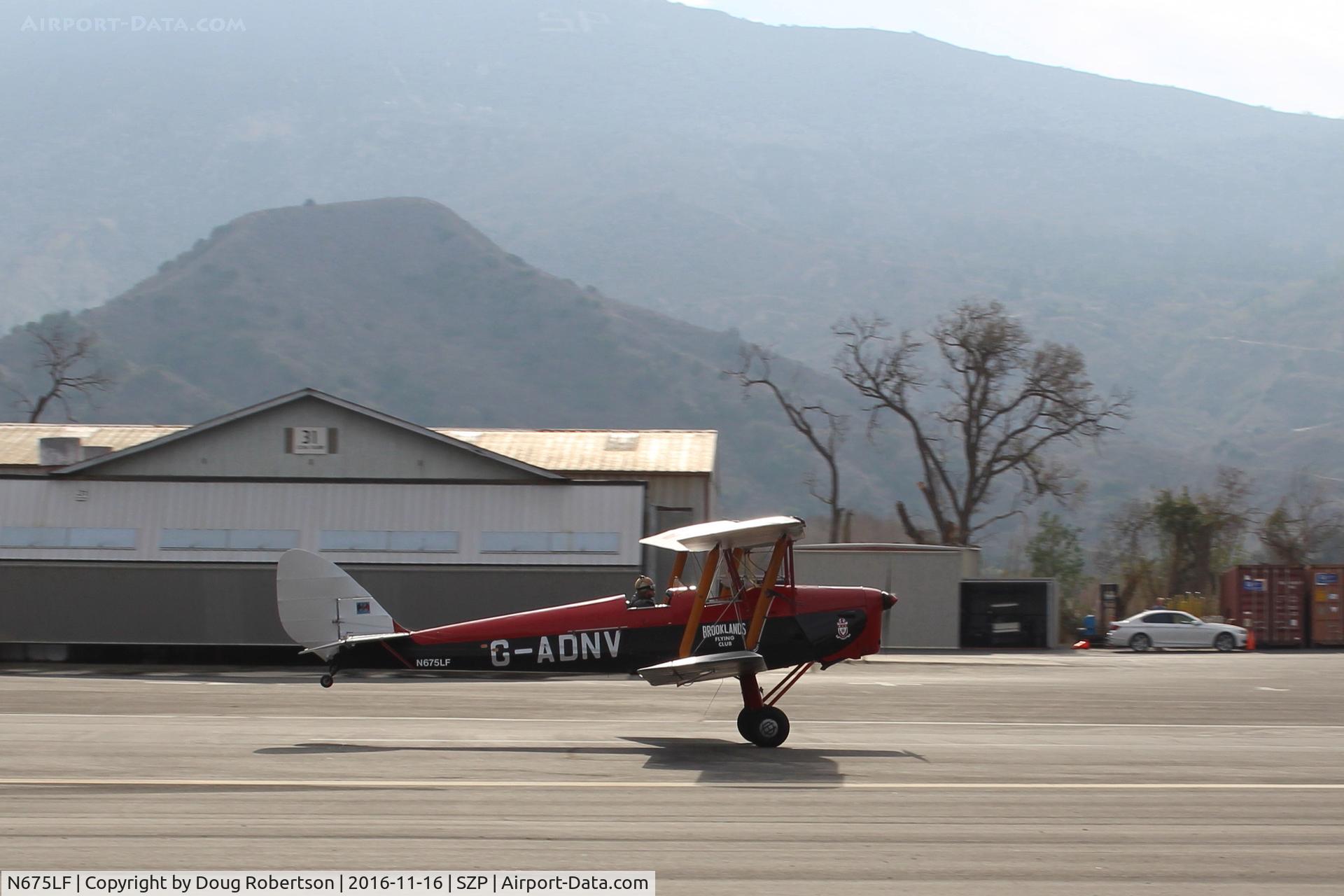 N675LF, 1944 De Havilland DH-82A Tiger Moth II C/N 86572, 1944 De Havilland DH-82A TIGER MOth II, De Havilland Gipsy Major in-line inverted air-cooled 135 Hp, takeoff roll Rwy 22