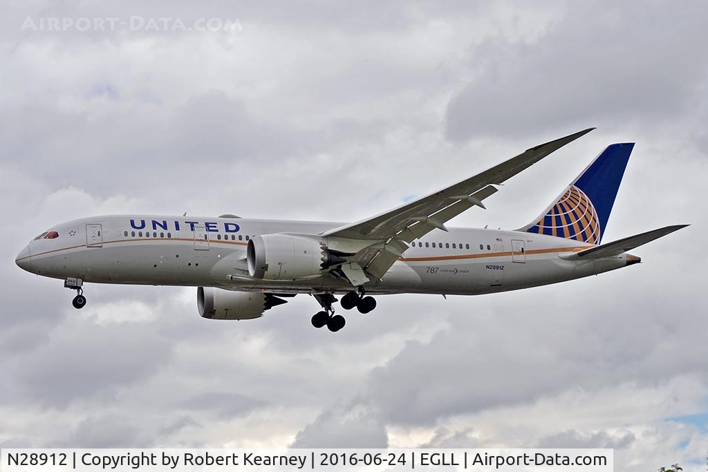 N28912, 2014 Boeing 787-8 Dreamliner C/N 34828, Arriving 27L