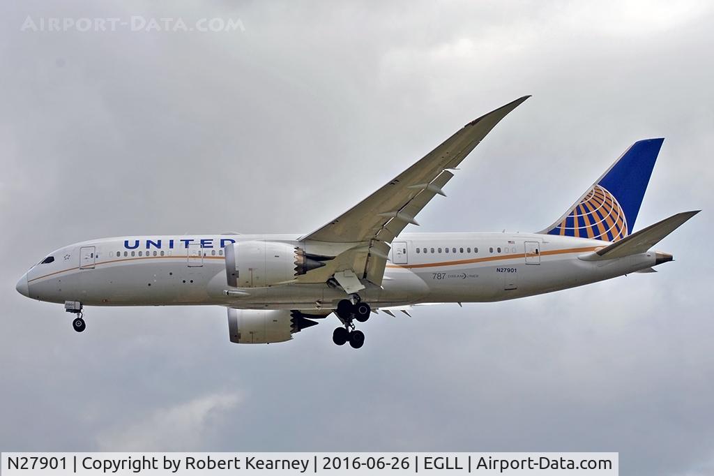 N27901, 2012 Boeing 787-8 Dreamliner C/N 34821, Arriving 27L