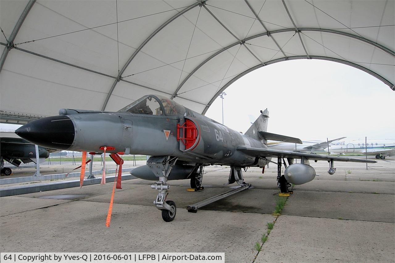64, Dassault Super Etendard C/N 78, Dassault Super Etendard M, Preserved at Air & Space Museum Paris-Le Bourget (LFPB)