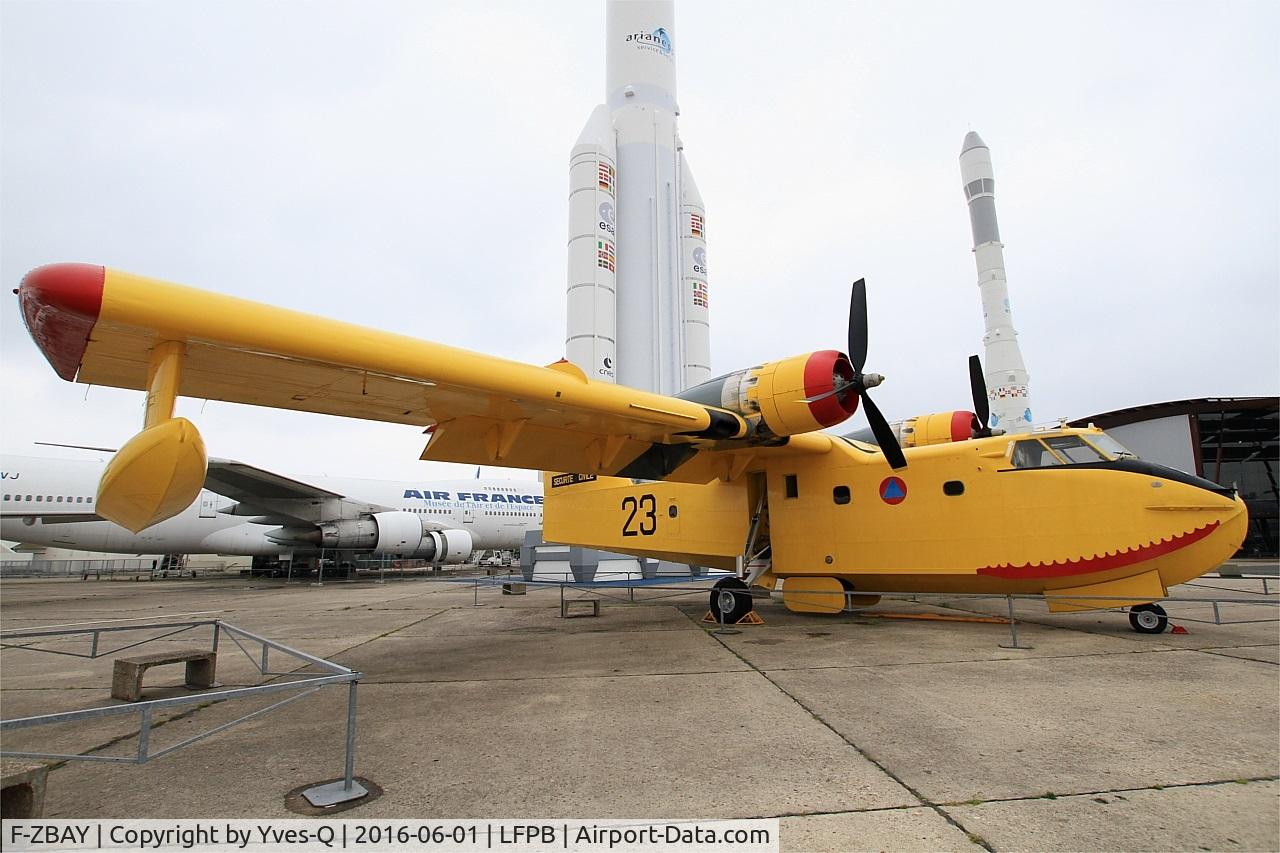 F-ZBAY, Canadair CL-215-I (CL-215-1A10) C/N 1023, Canadair CL-215-1A10, Exibited at Air & Space Museum Paris-Le Bourget (LFPB)