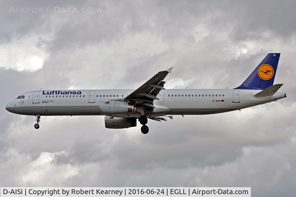 D-AISI, 2007 Airbus A321-231 C/N 3339, Arriving 27L