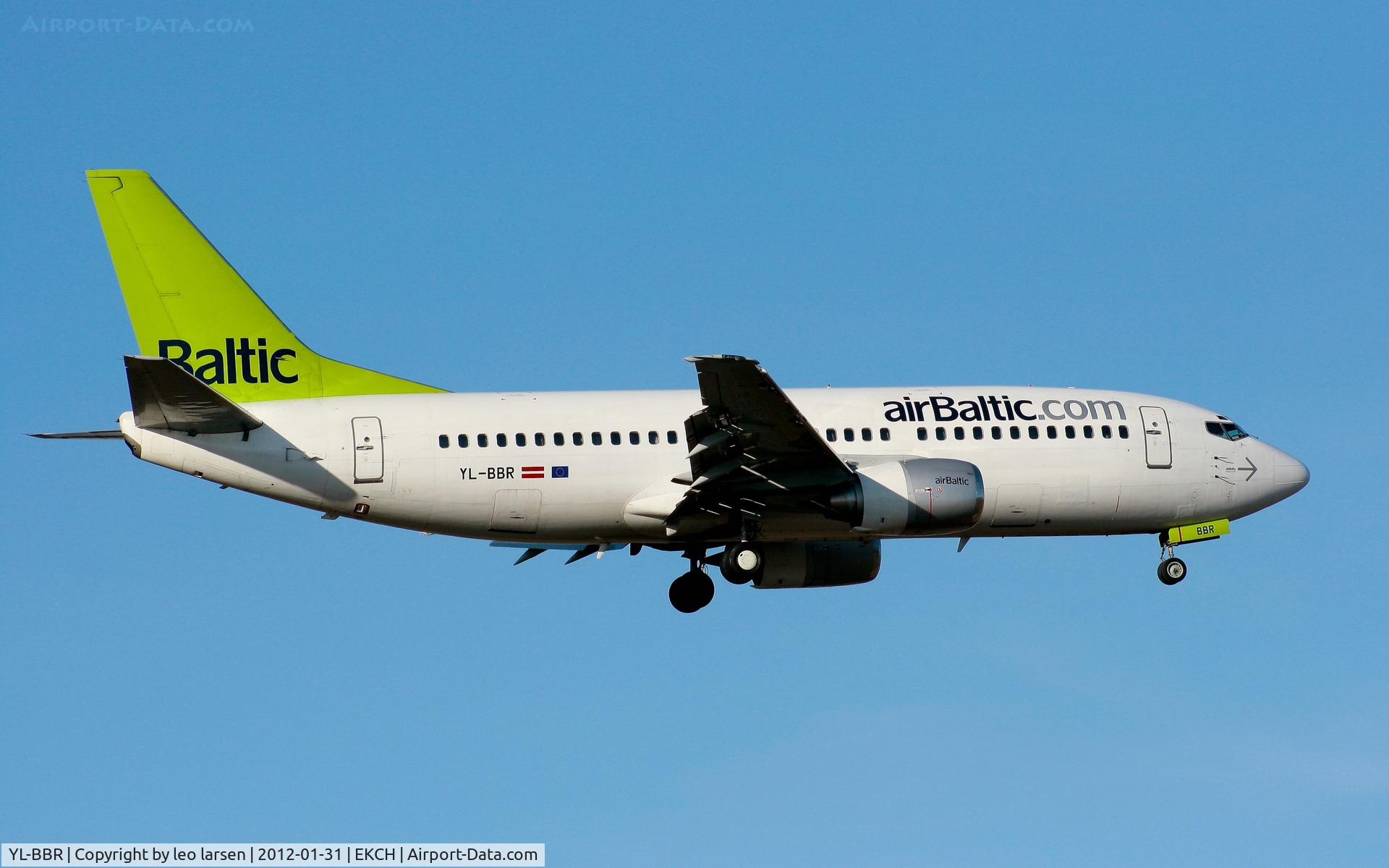 YL-BBR, 1998 Boeing 737-31S C/N 29266, Copenhagen 31.1.2012