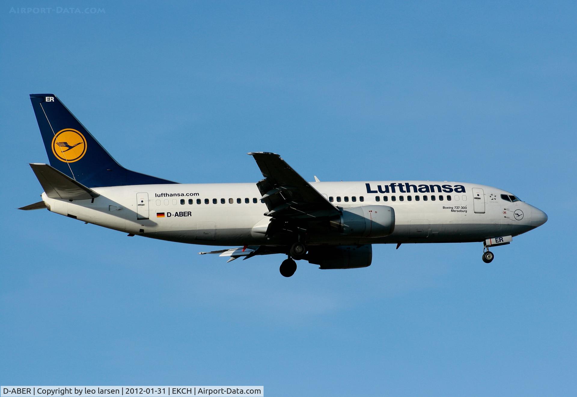 D-ABER, 1992 Boeing 737-330 C/N 26431, Copenhagen 31.1.2012