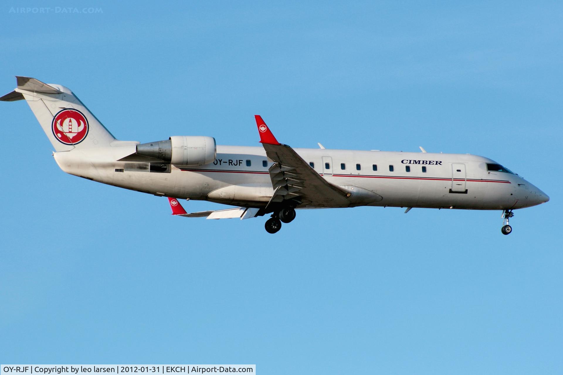 OY-RJF, 1993 Canadair CRJ-200LR (CL-600-2B19) C/N 7019, Copenhagen 31.1.2012
