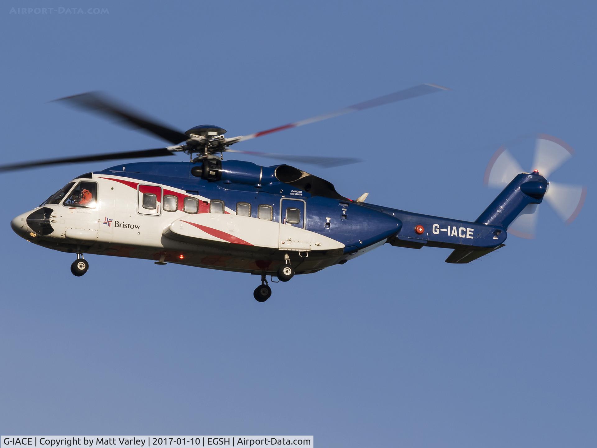 G-IACE, 2007 Sikorsky S-92A C/N 920066, Departing back to Aberdeen in some nice light....