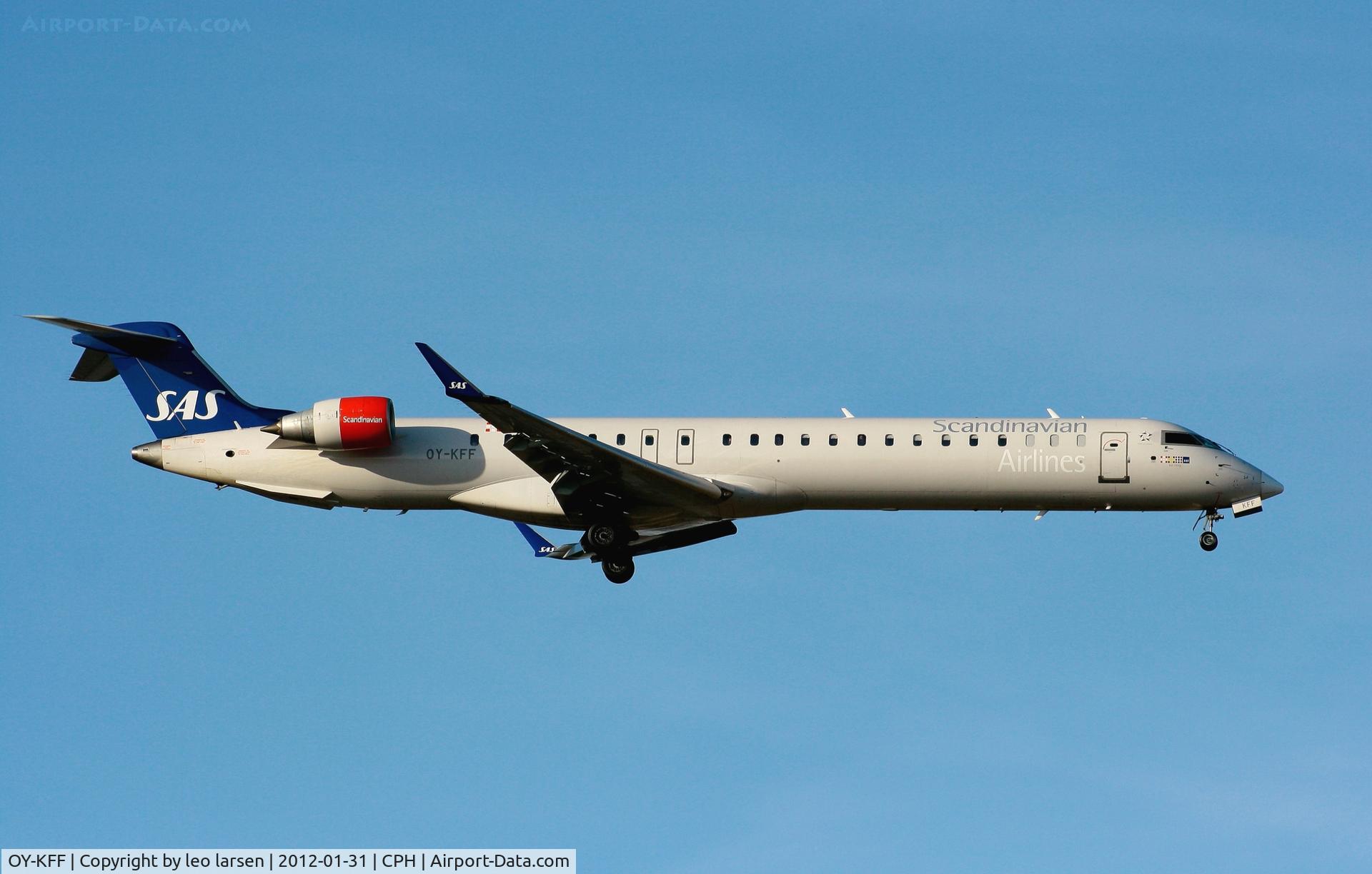 OY-KFF, 2009 Bombardier CRJ-900 (CL-600-2D24) C/N 15231, Copenhagen 31.1.2012