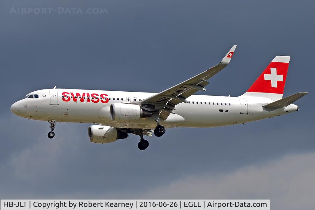 HB-JLT, 2013 Airbus A320-214 C/N 5518, Arriving 27L