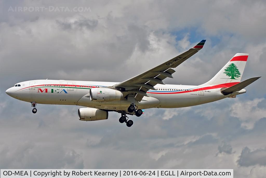 OD-MEA, 2009 Airbus A330-243 C/N 984, Arriving 27L