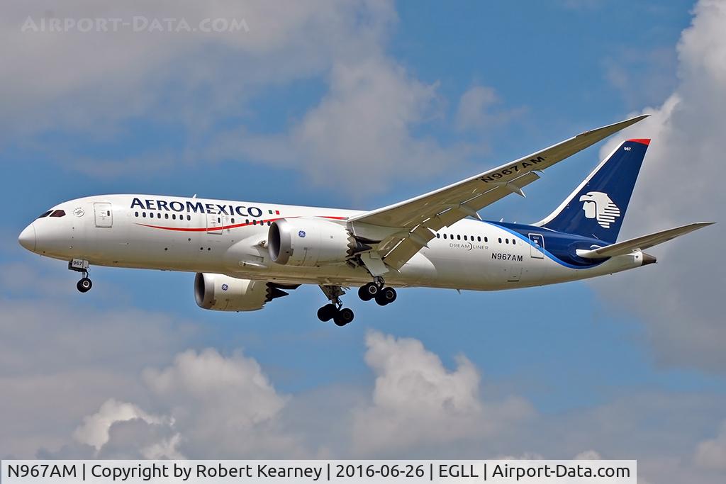 N967AM, 2014 Boeing 787-8 Dreamliner Dreamliner C/N 35312, Arriving 27L