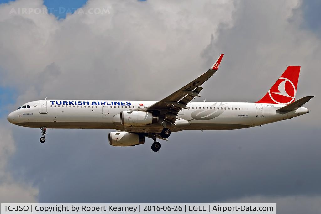 TC-JSO, 2015 Airbus A321-231 C/N 6563, Arriving 27L