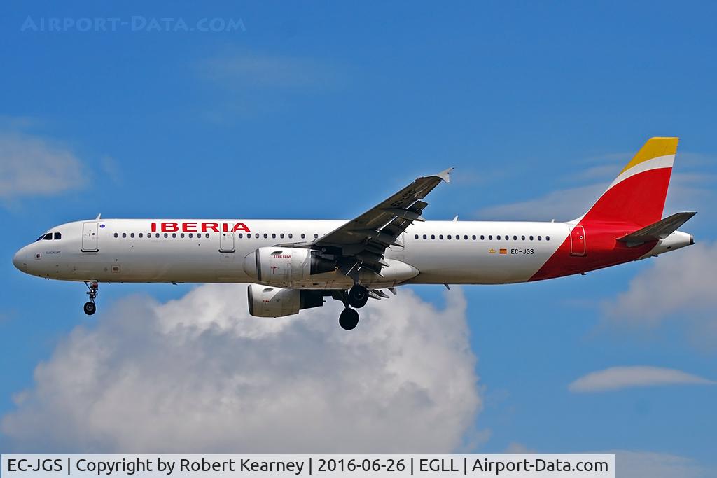 EC-JGS, 2005 Airbus A321-211 C/N 2472, Arriving 27L