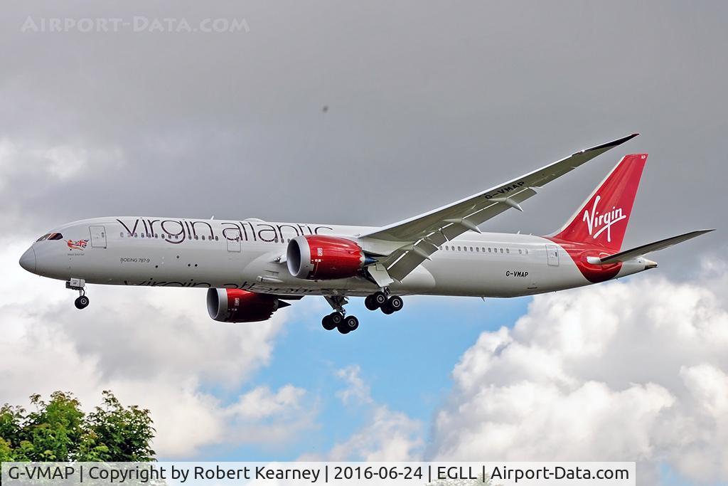 G-VMAP, 2015 Boeing 787-9 Dreamliner C/N 38047, Arriving 27L