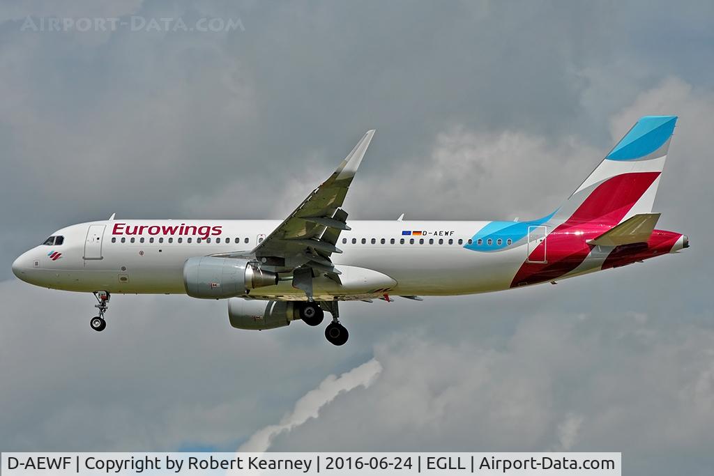 D-AEWF, 2016 Airbus A320-214 C/N 7087, Arriving 27L