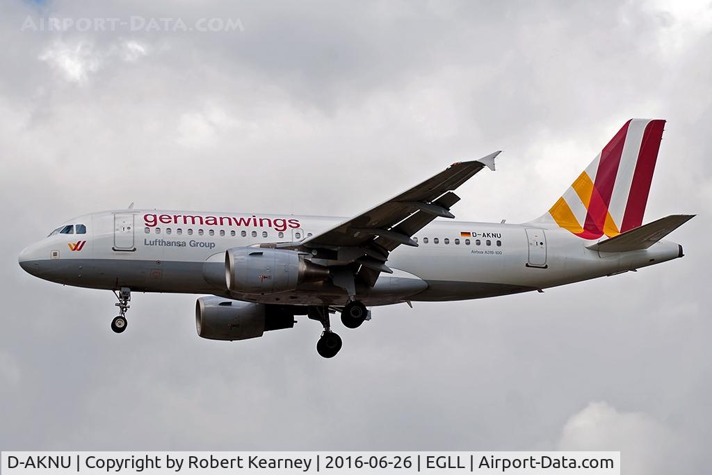 D-AKNU, 2005 Airbus A319-112 C/N 2628, Arriving 27L