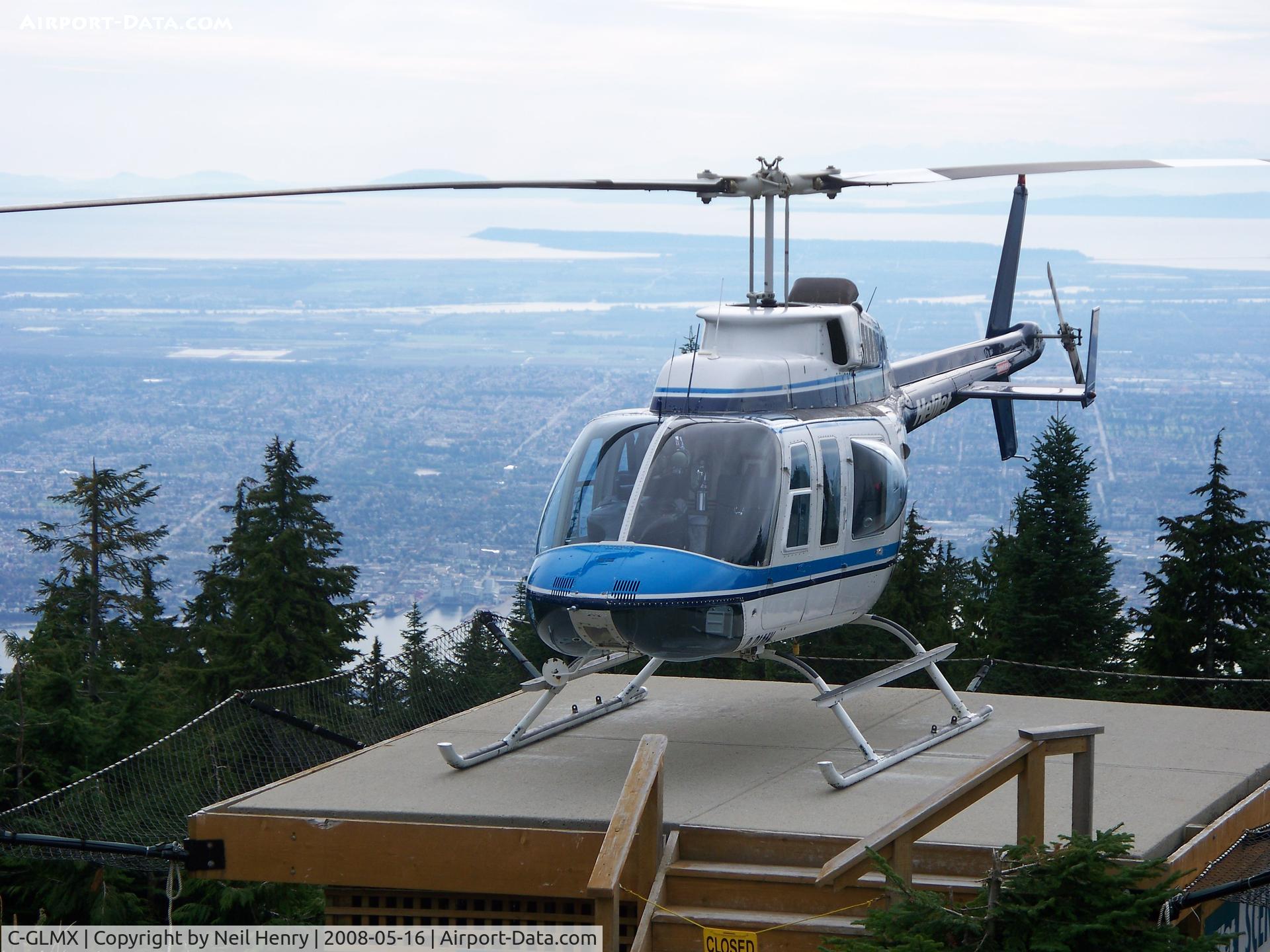 C-GLMX, 1980 Bell 206L-1 LongRanger II C/N 45439, Taken atop Grouse Mountain, Vancouver, BC - Sept 2008