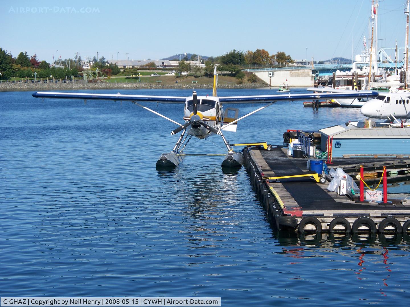 C-GHAZ, 1953 De Havilland Canada DHC-3 Otter C/N 19, at terminal dock in Victoria, BC. harbour - Sept 2008