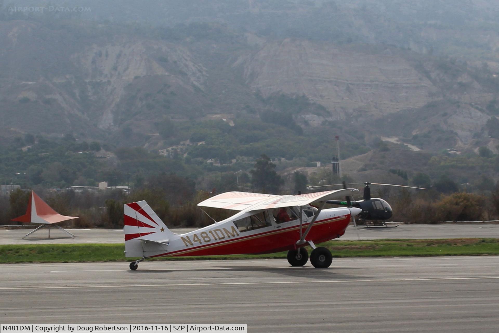 N481DM, 2001 American Champion 7GCBC C/N 1307-2001, 2001 American Champion 7GCBC EXPLORER, Lycoming O-320 150 Hp, landing roll Rwy 22, tundra tires