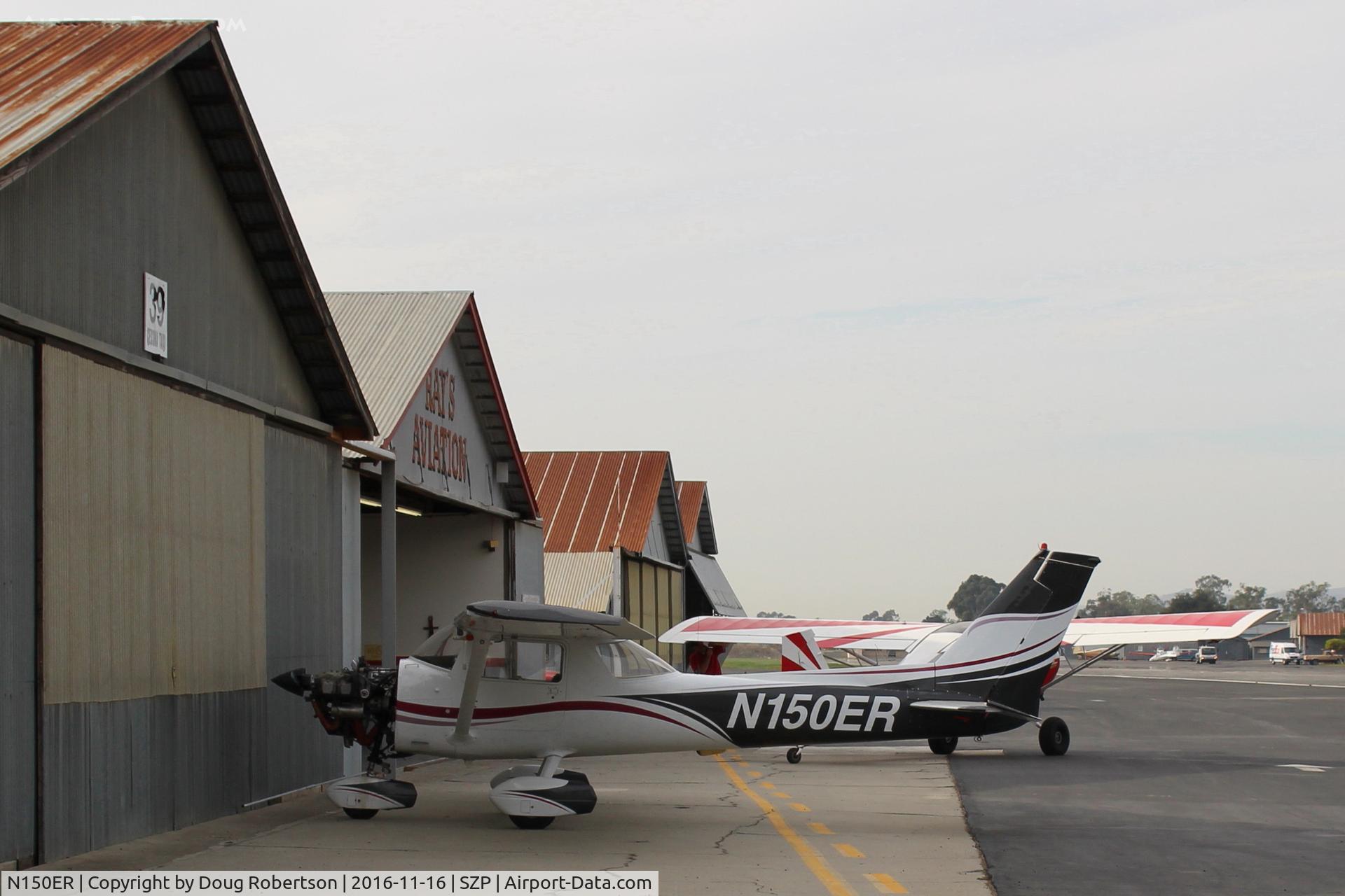 N150ER, 1975 Cessna 150M C/N 15077332, 1975 Cessna 150M, Continental O-200 100 Hp, at Ray's Aviation ramp area