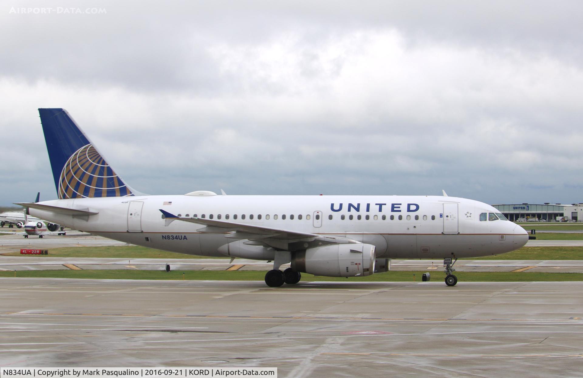 N834UA, 2001 Airbus A319-131 C/N 1420, Airbus A319