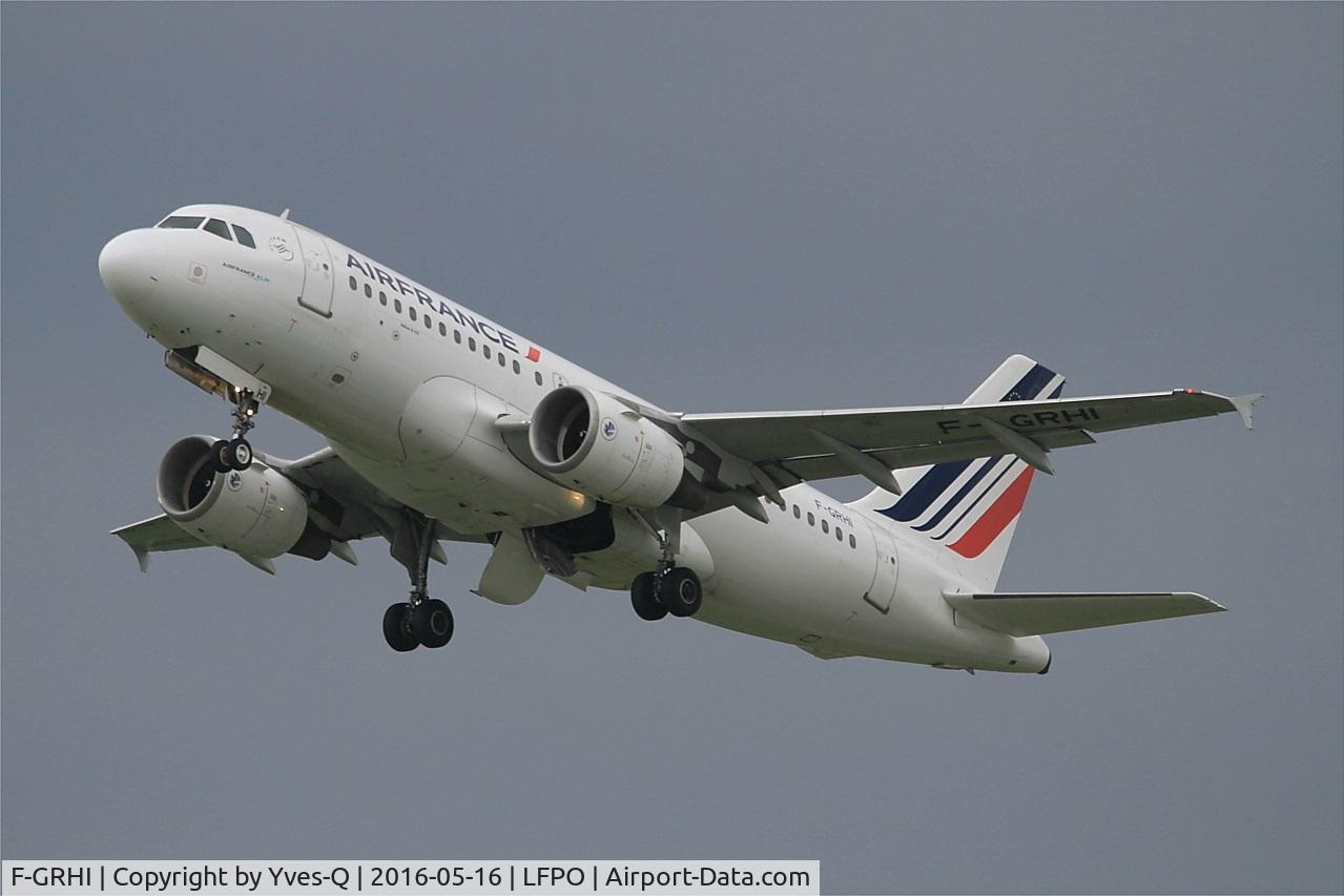 F-GRHI, 2000 Airbus A319-111 C/N 1169, Airbus A319-111, Take off rwy 24, Paris Orly Airport (LFPO-ORY)
