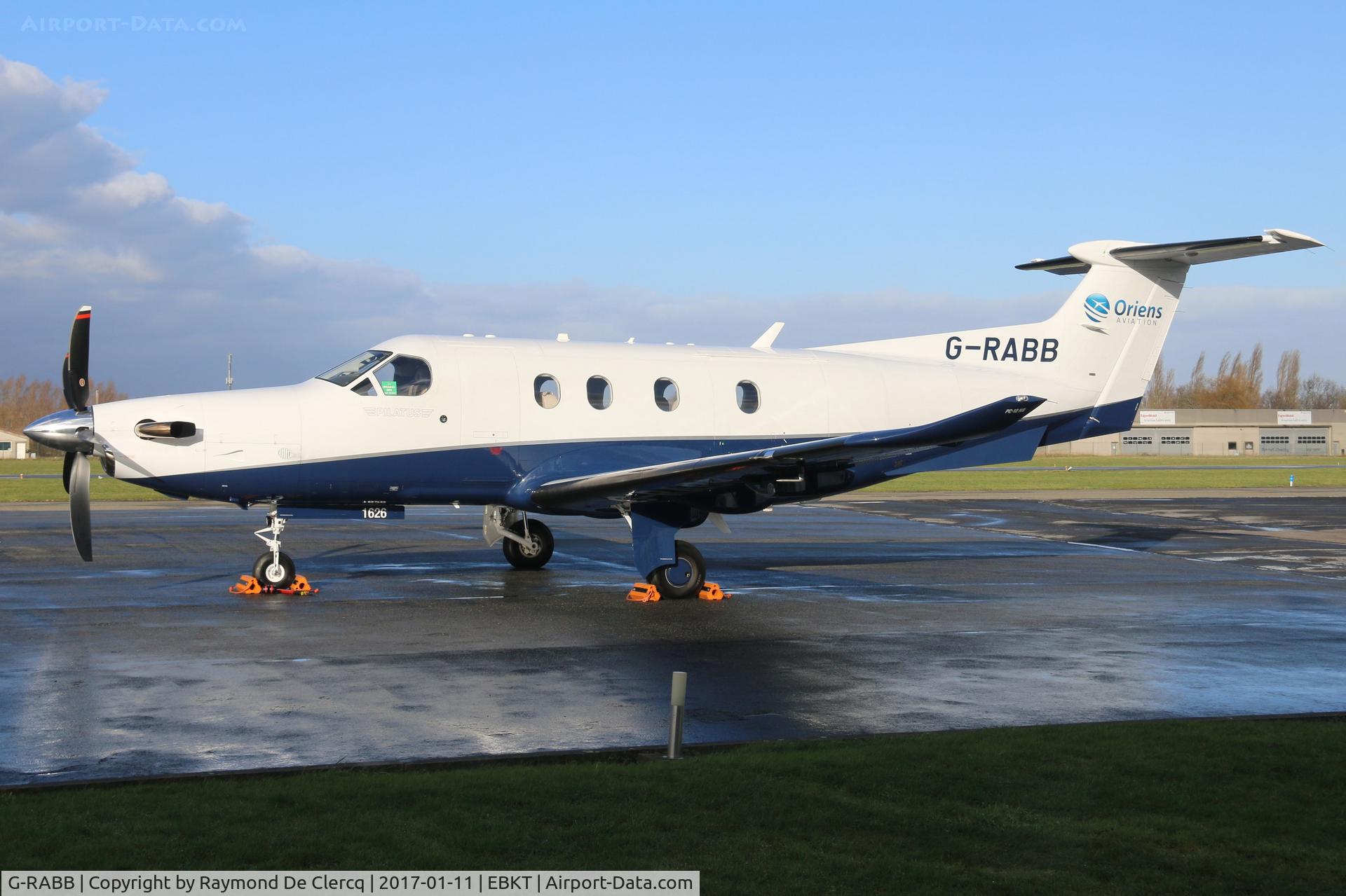 G-RABB, 2016 Pilatus PC-12/47E C/N 1626, PC-12NG of Oriens Aviation Ltd.