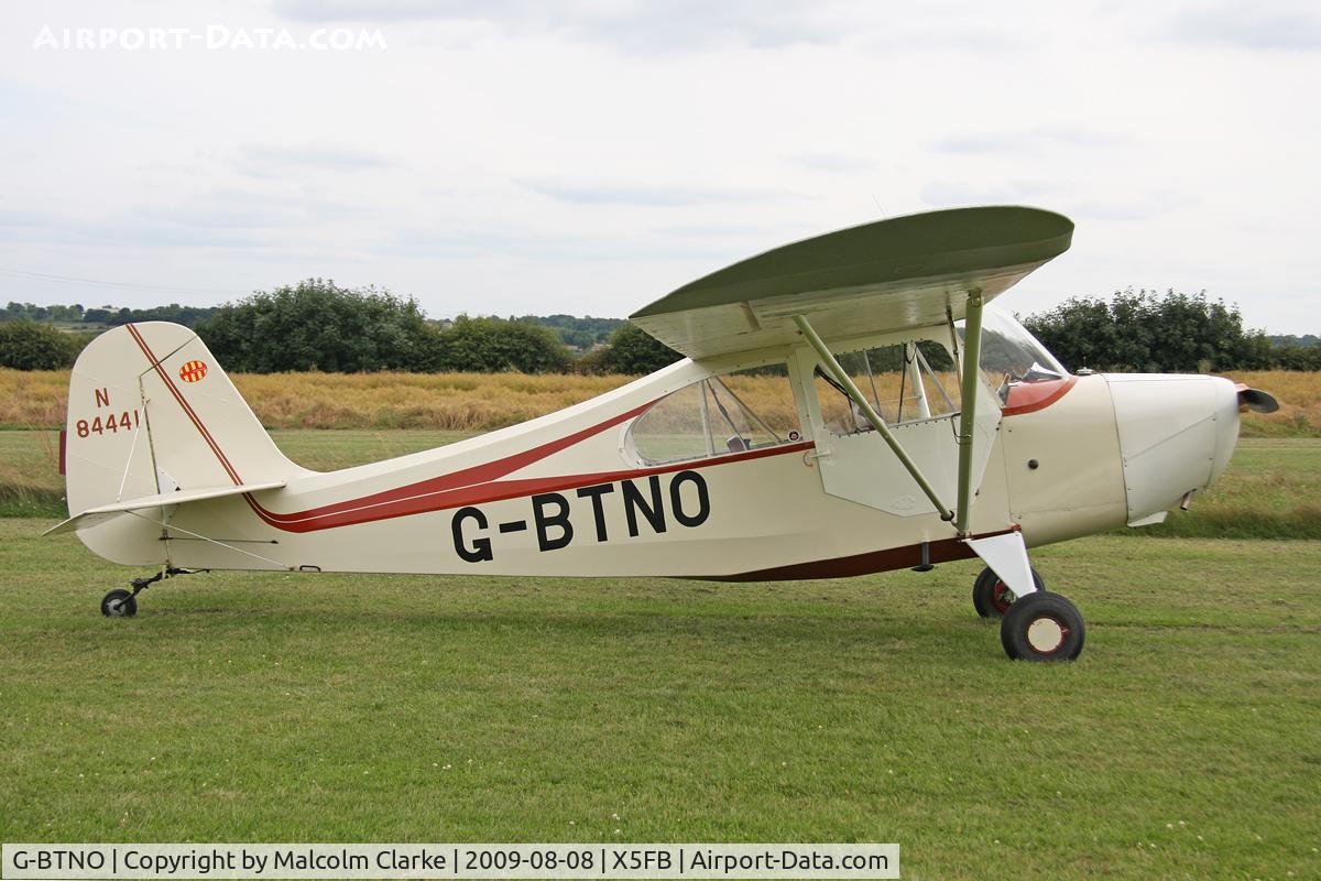 G-BTNO, 1946 Aeronca 7AC Champion C/N 7AC-3132, Aeronca 7AC, Fishburn Airfield, August 8th 2009.