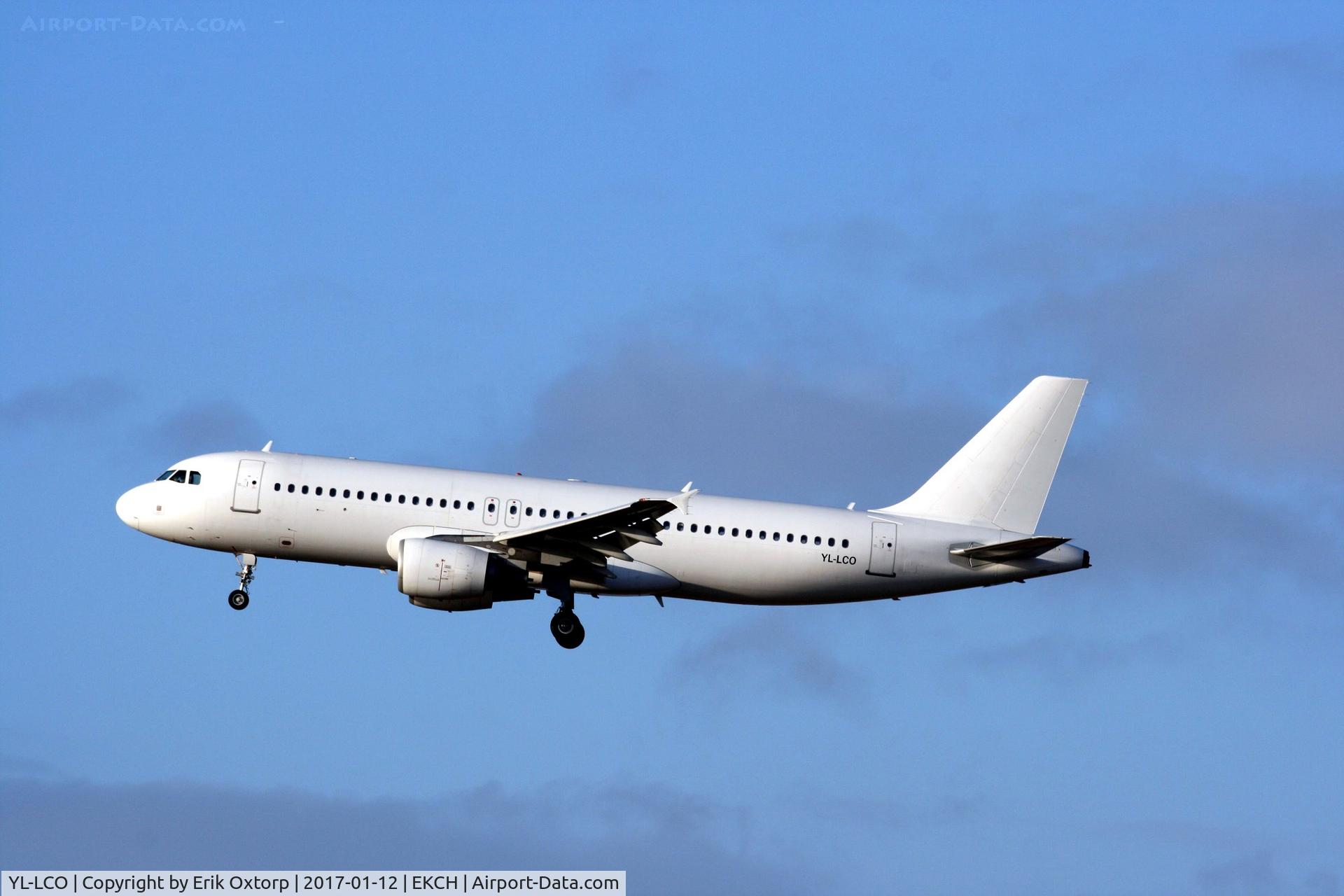 YL-LCO, 2002 Airbus A320-214 C/N 1873, YL-LCO landing rw 22L