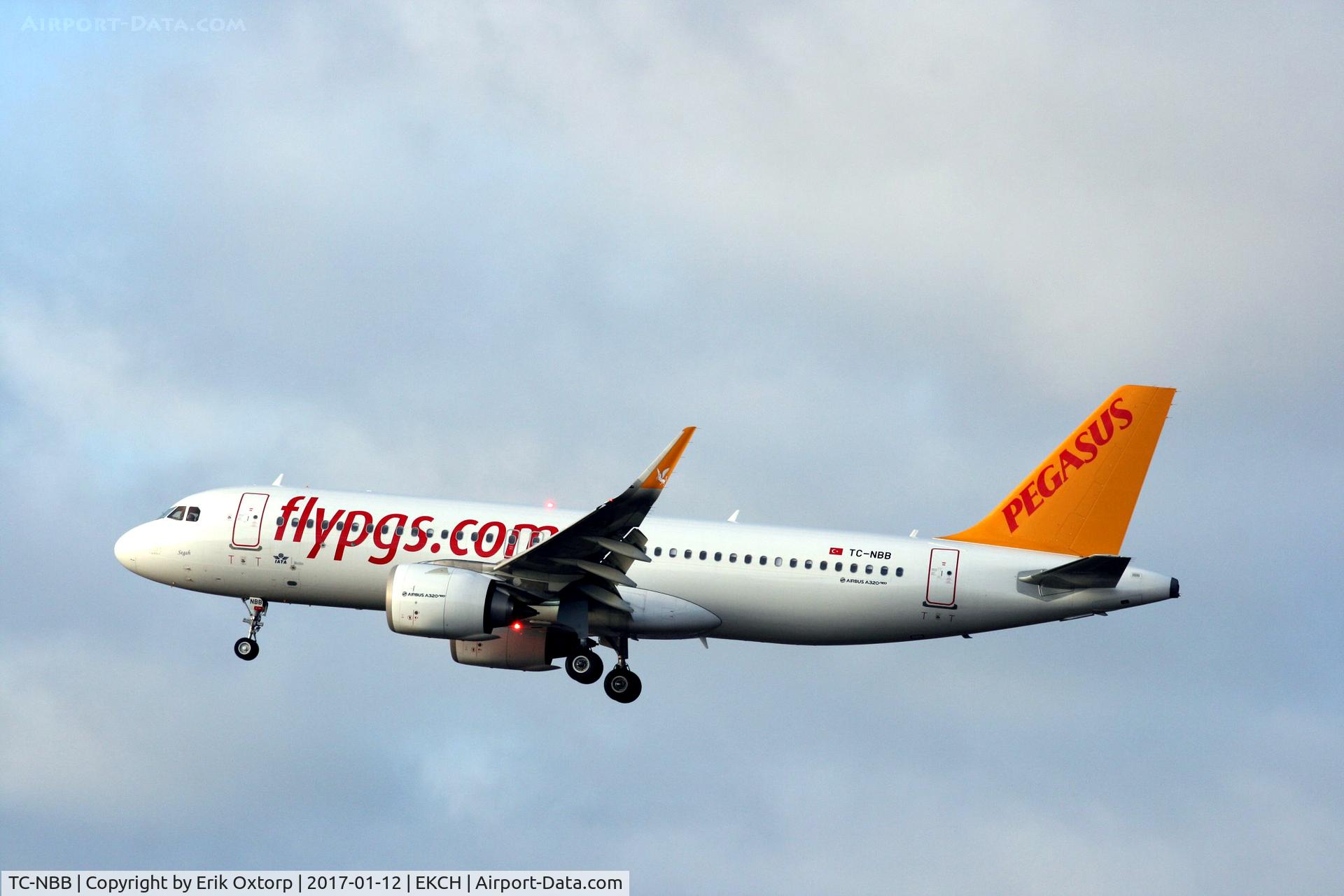 TC-NBB, 2016 Airbus A320-251NEO C/N 7147, TC-NBB landing rw 22L