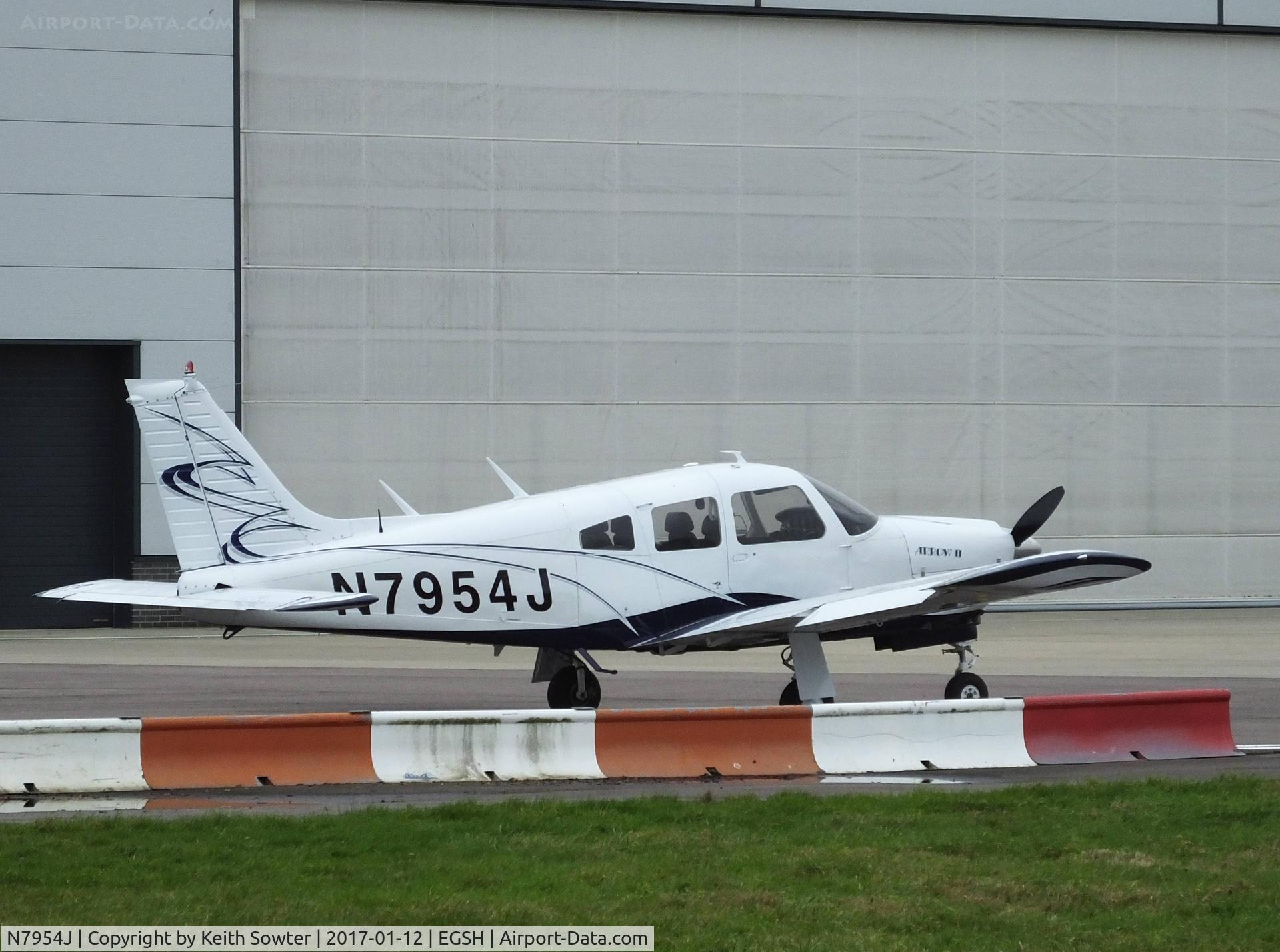 N7954J, Piper PA-28R-200 Cherokee Arrow C/N 28R-7635125, Parking area