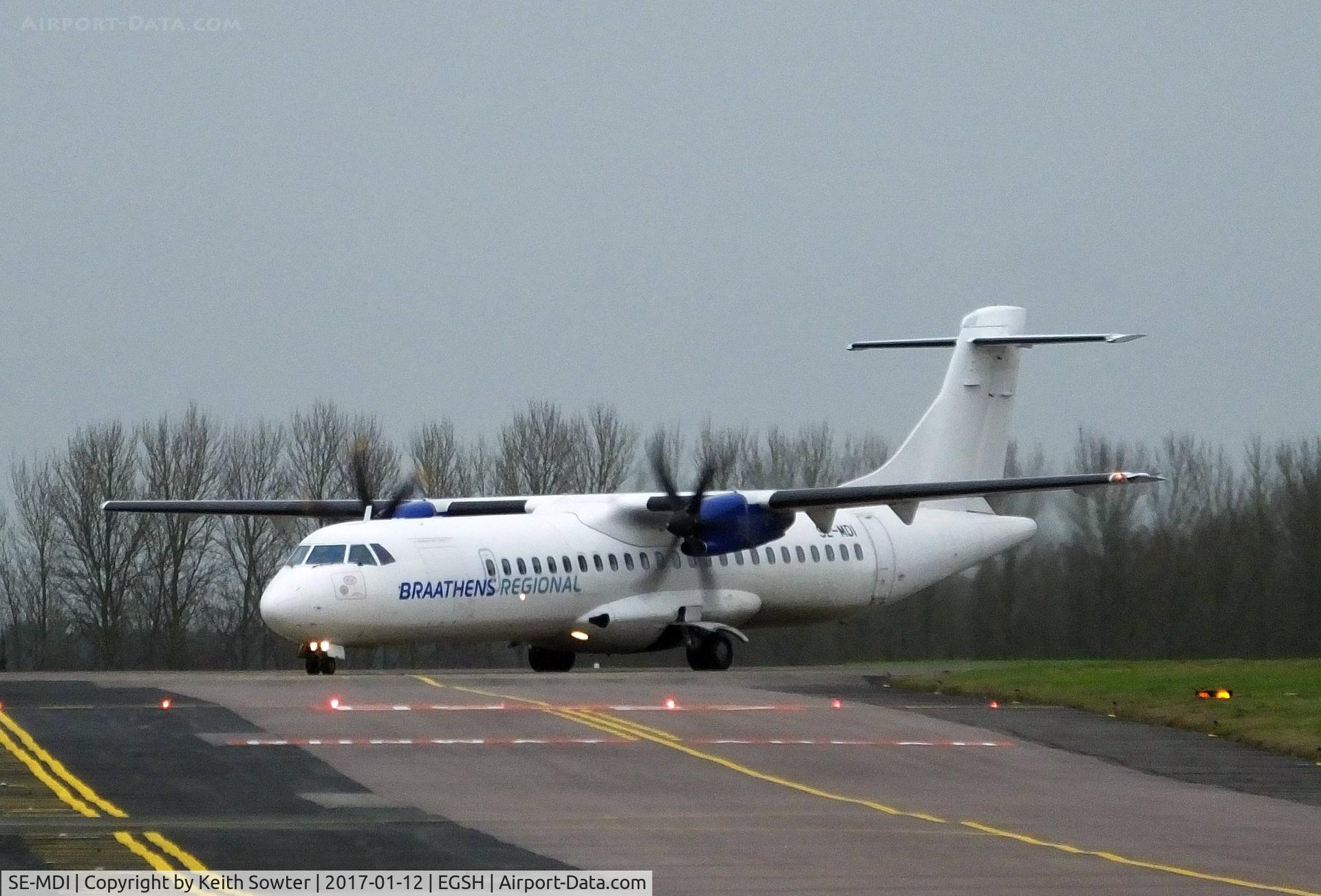 SE-MDI, 2010 ATR 72-212A C/N 930, Arriving for spraying