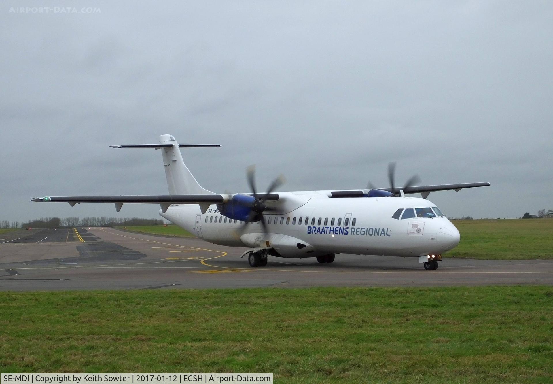SE-MDI, 2010 ATR 72-212A C/N 930, Arriving for spraying
