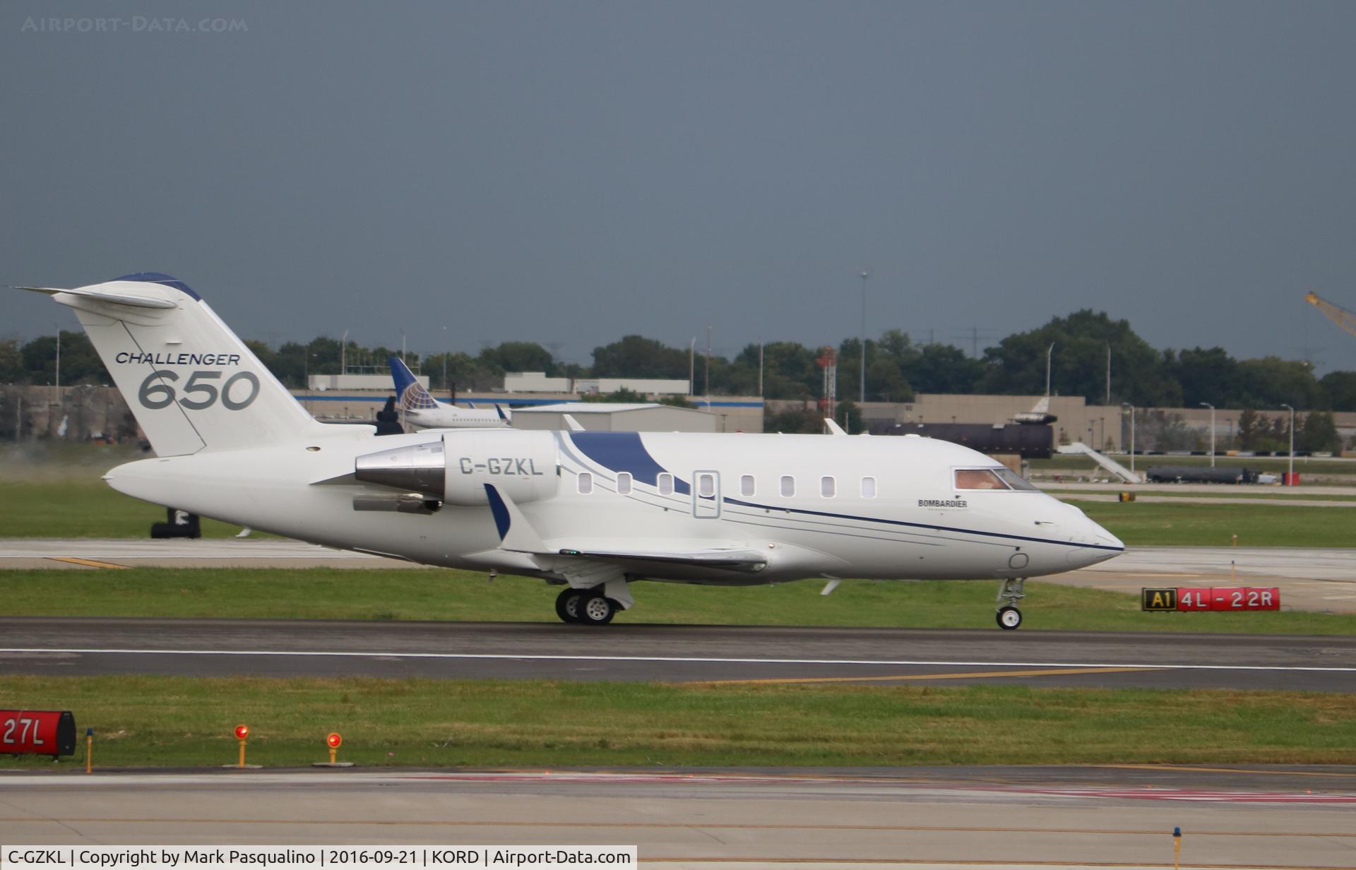 C-GZKL, 2014 Bombardier Challenger 650 (CL-600-2B16) C/N 6050, Challenger 650