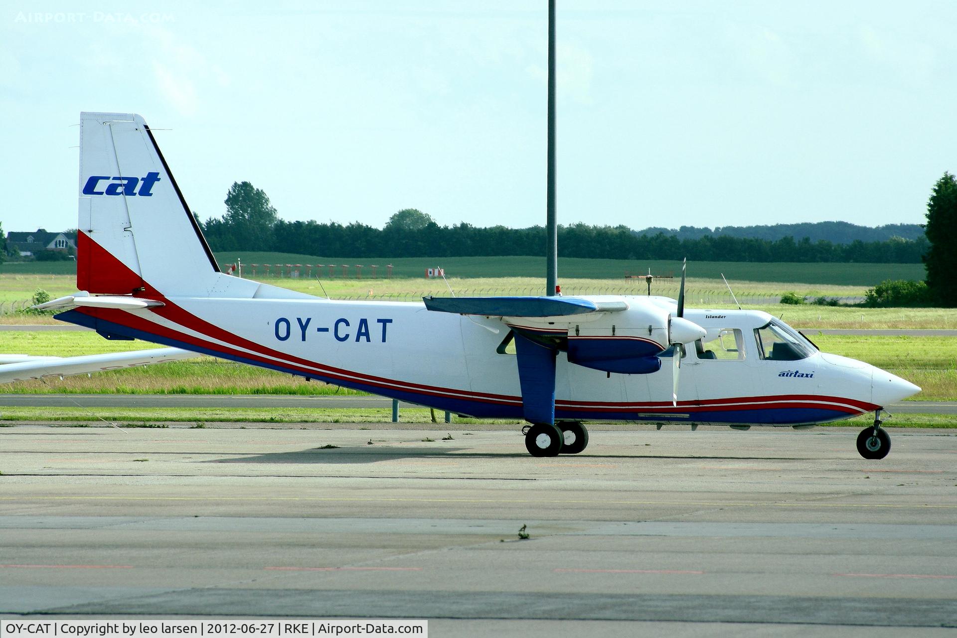 OY-CAT, 1991 Pilatus Britten-Norman BN-2B-26 Islander C/N 2224, Roskilde 27.6.2012
