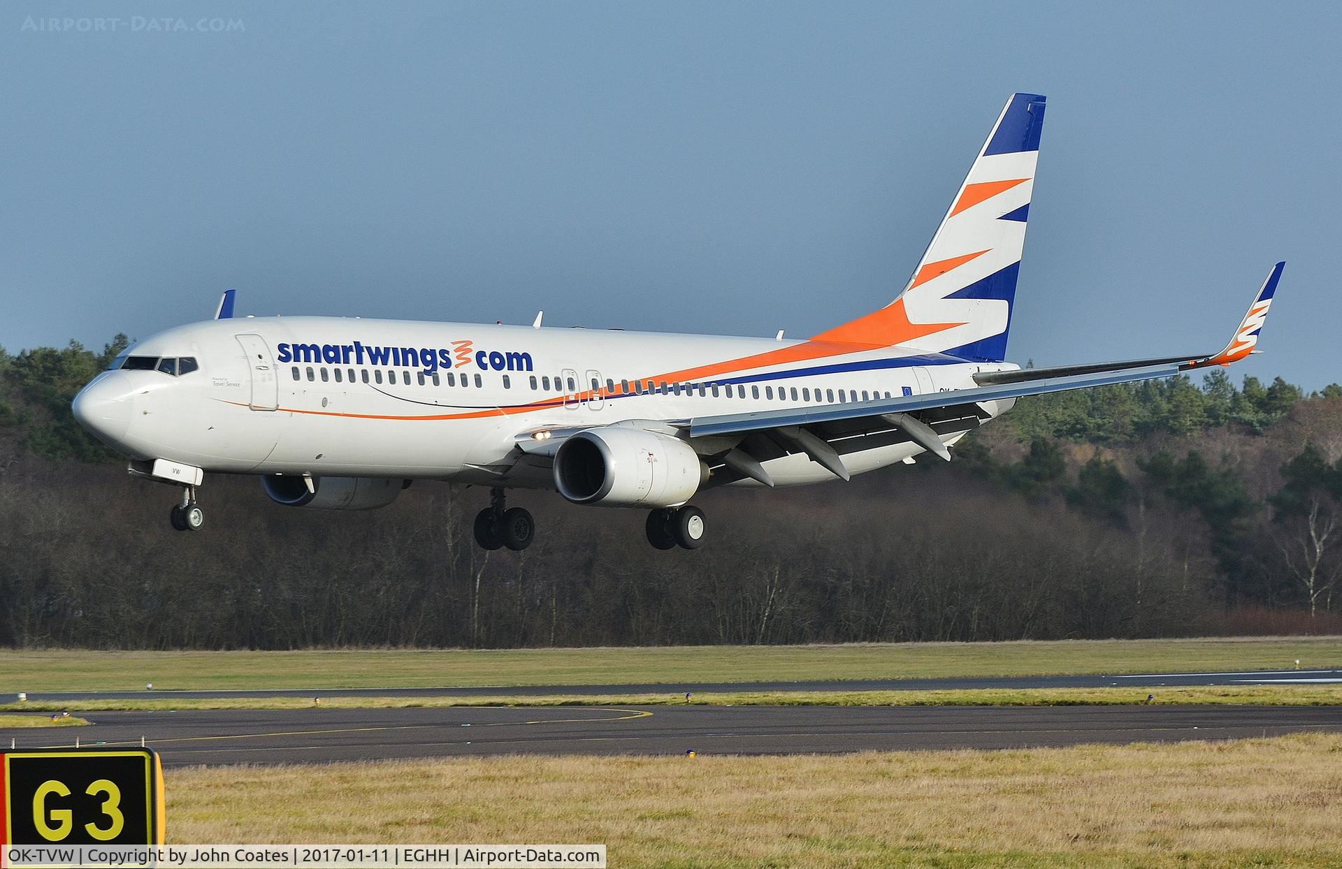 OK-TVW, 2004 Boeing 737-86Q C/N 30295, Arriving for repaint