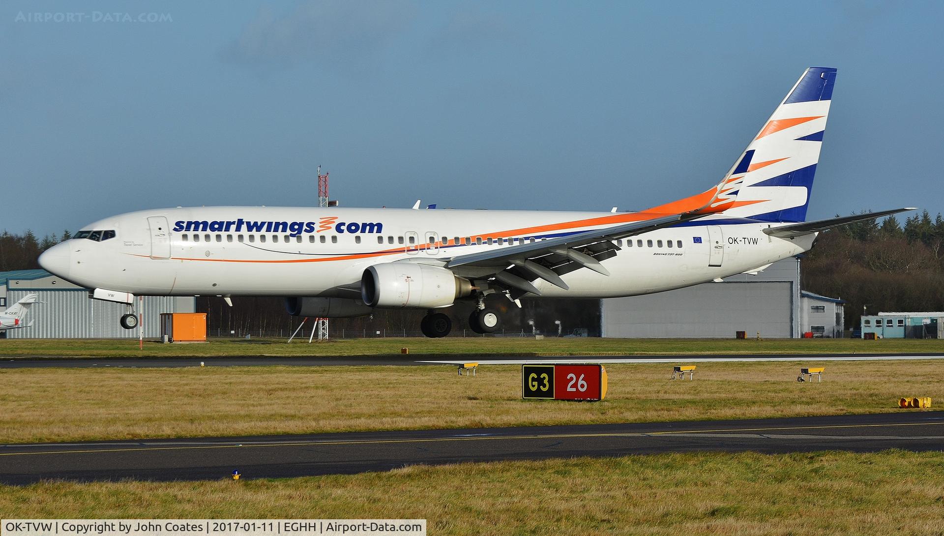 OK-TVW, 2004 Boeing 737-86Q C/N 30295, Arriving from Prague for repaint