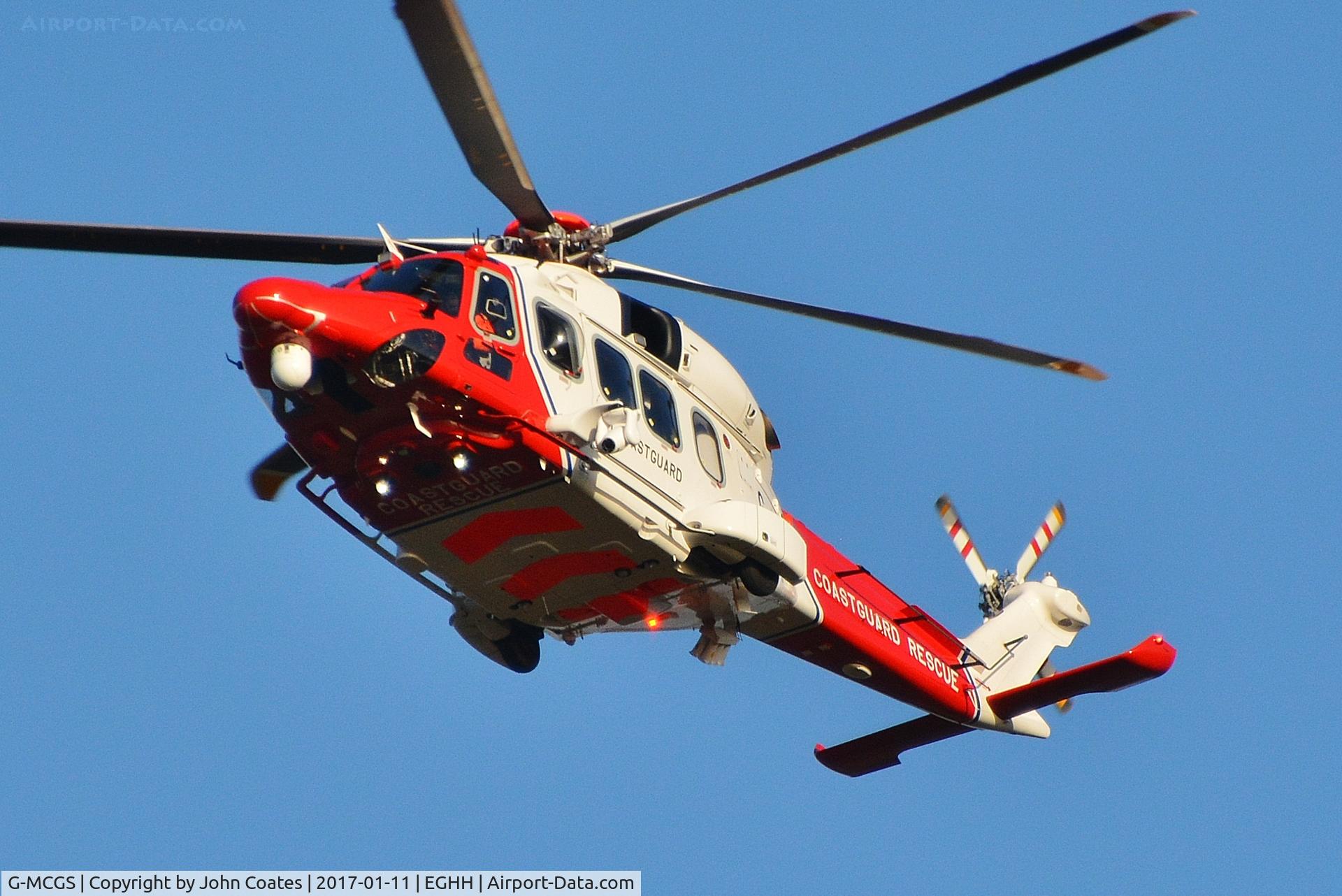 G-MCGS, 2014 AgustaWestland AW189 C/N 92005, Low approach to 26