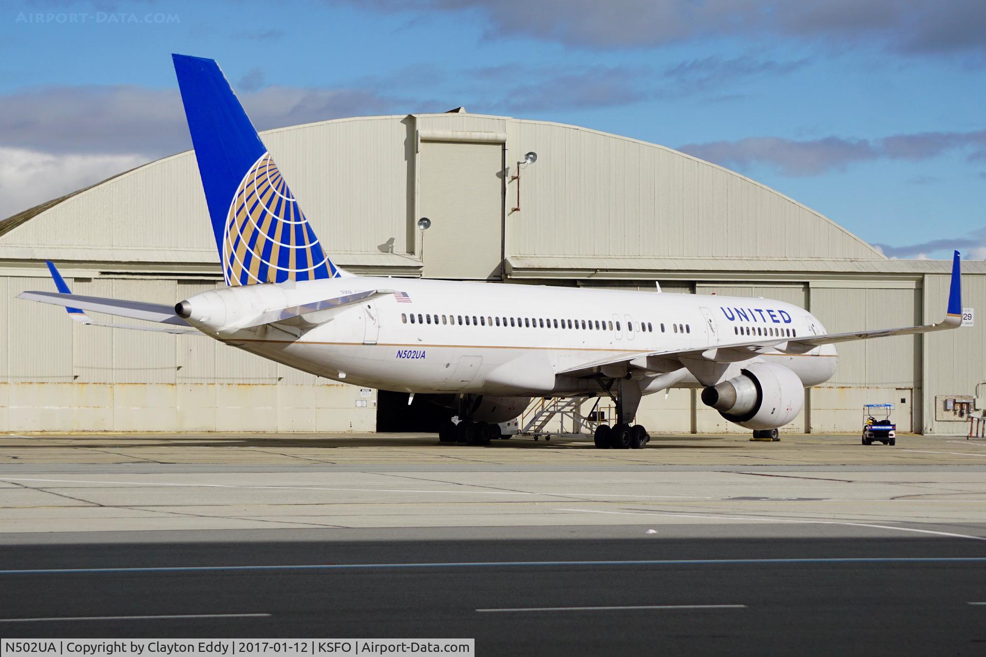 N502UA, 1989 Boeing 757-222 C/N 24623, SFO 2017