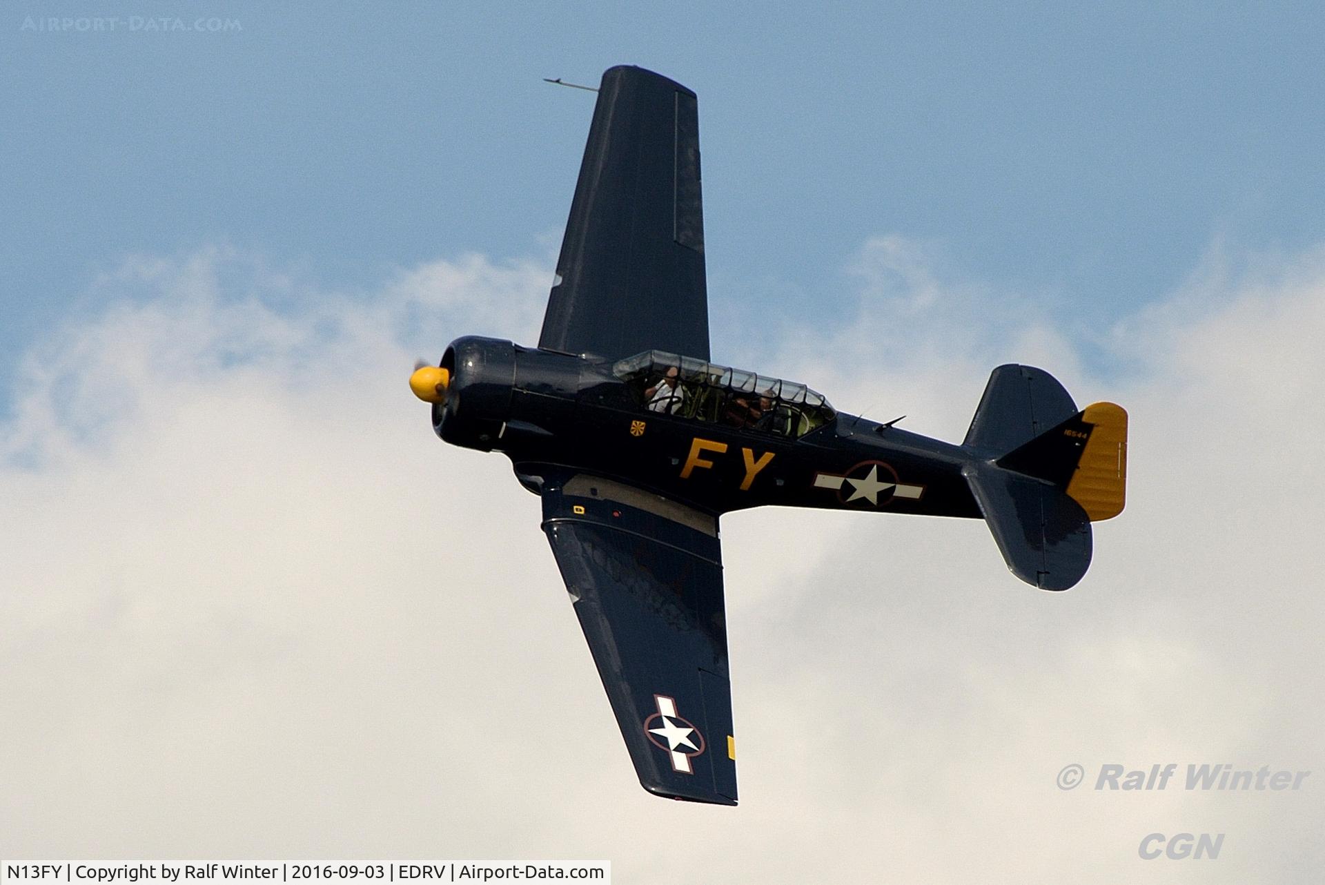 N13FY, 1942 North American AT-6A Texan C/N 78-6922, North American NA-78 (AT-6A) Texan - Privat - N13FY - 03.09.2016 - Wershofen/Eifel