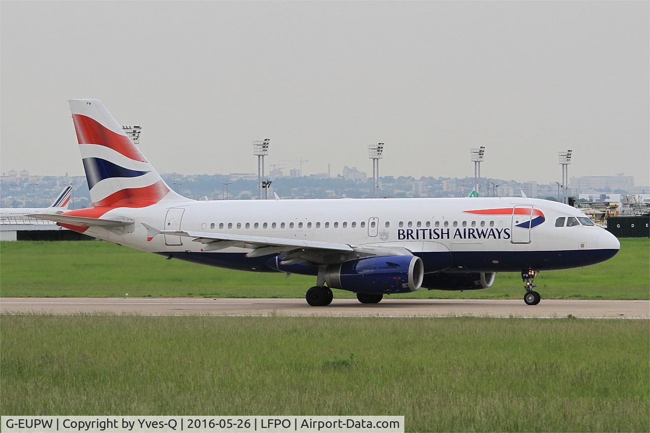 G-EUPW, 2001 Airbus A319-131 C/N 1440, Airbus A319-131, Take off run rwy 08, Paris-Orly Airport (LFPO-ORY)