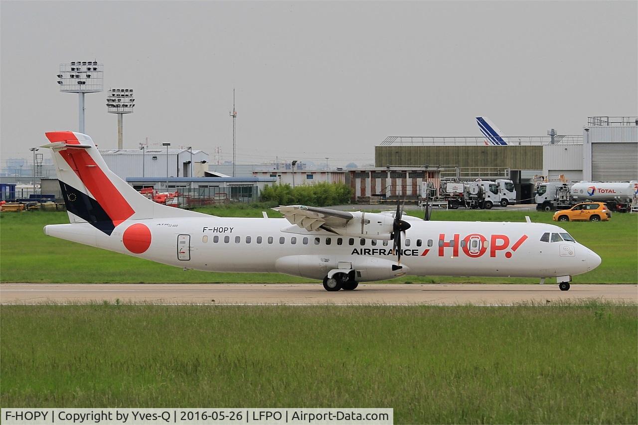 F-HOPY, 2015 ATR 72-600 (72-212A) C/N 1237, ATR 72-600, Take off run rwy 08, Paris-Orly Airport (LFPO-ORY)