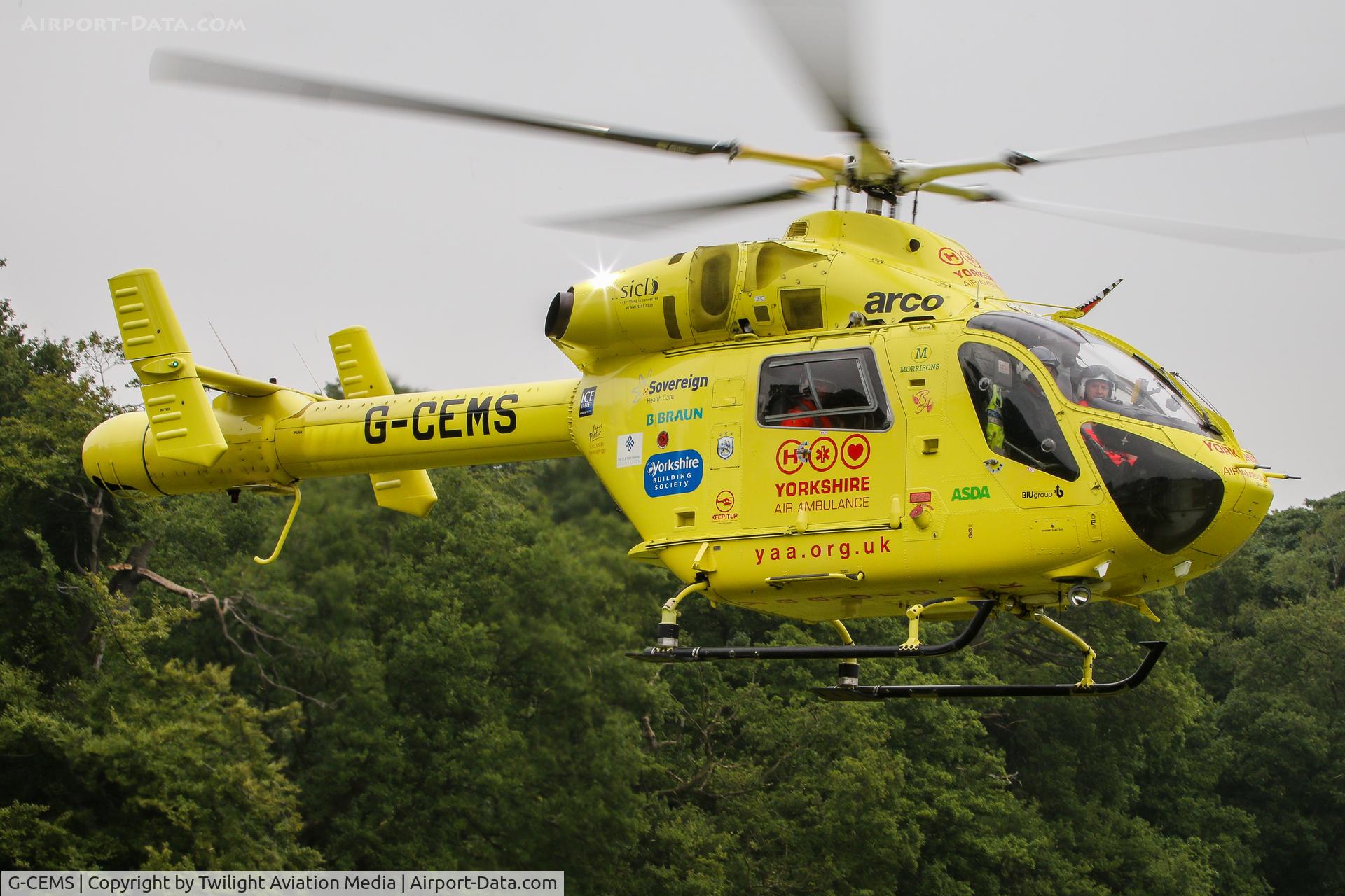 G-CEMS, 2001 MD Helicopters MD-900 Explorer C/N 900-00089, This image was taken at Nostell Priory, West Yorkshire