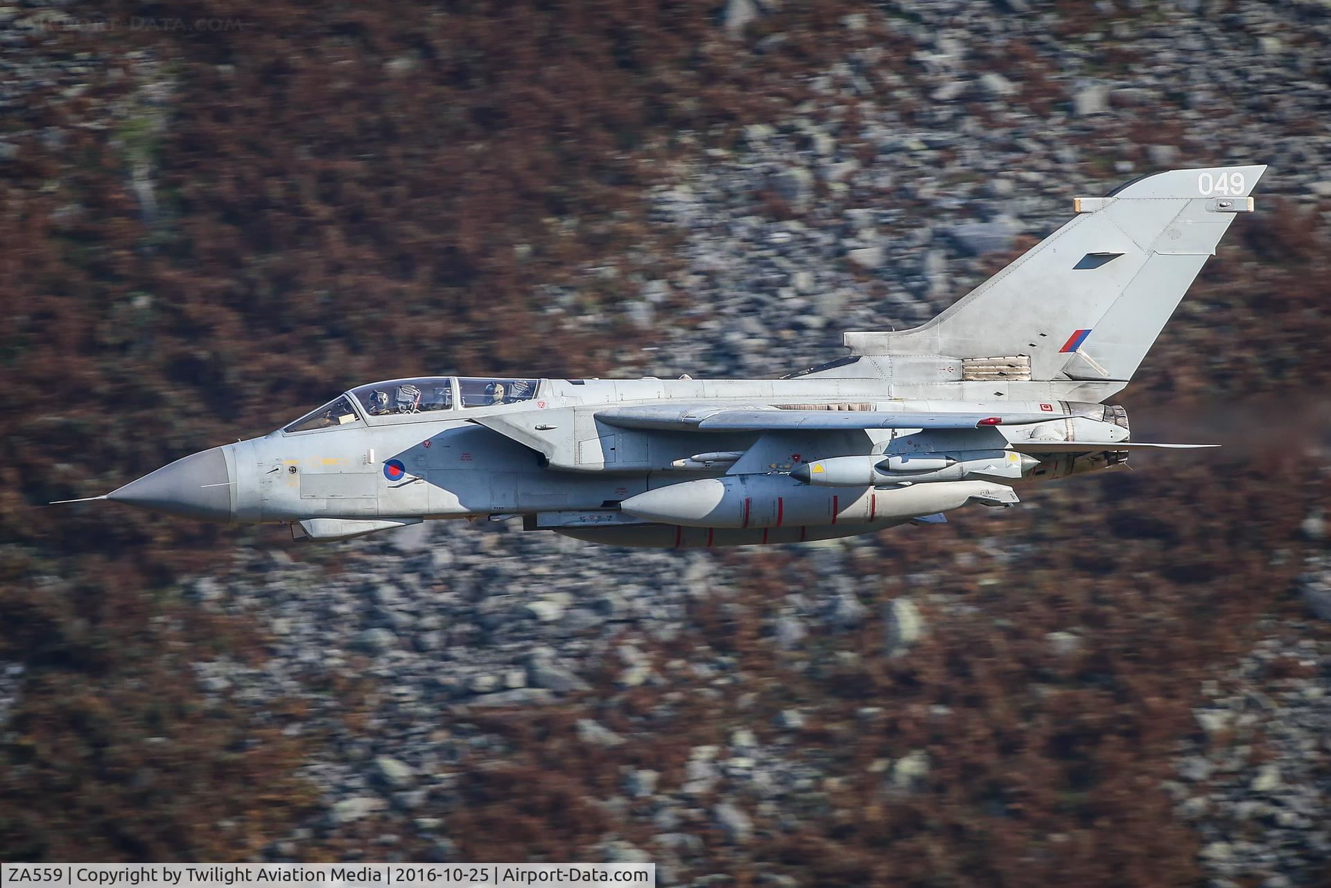 ZA559, 1981 Panavia Tornado GR.4 C/N 081/BS023/3043, Taken at Dunmail Raise in Cumbria