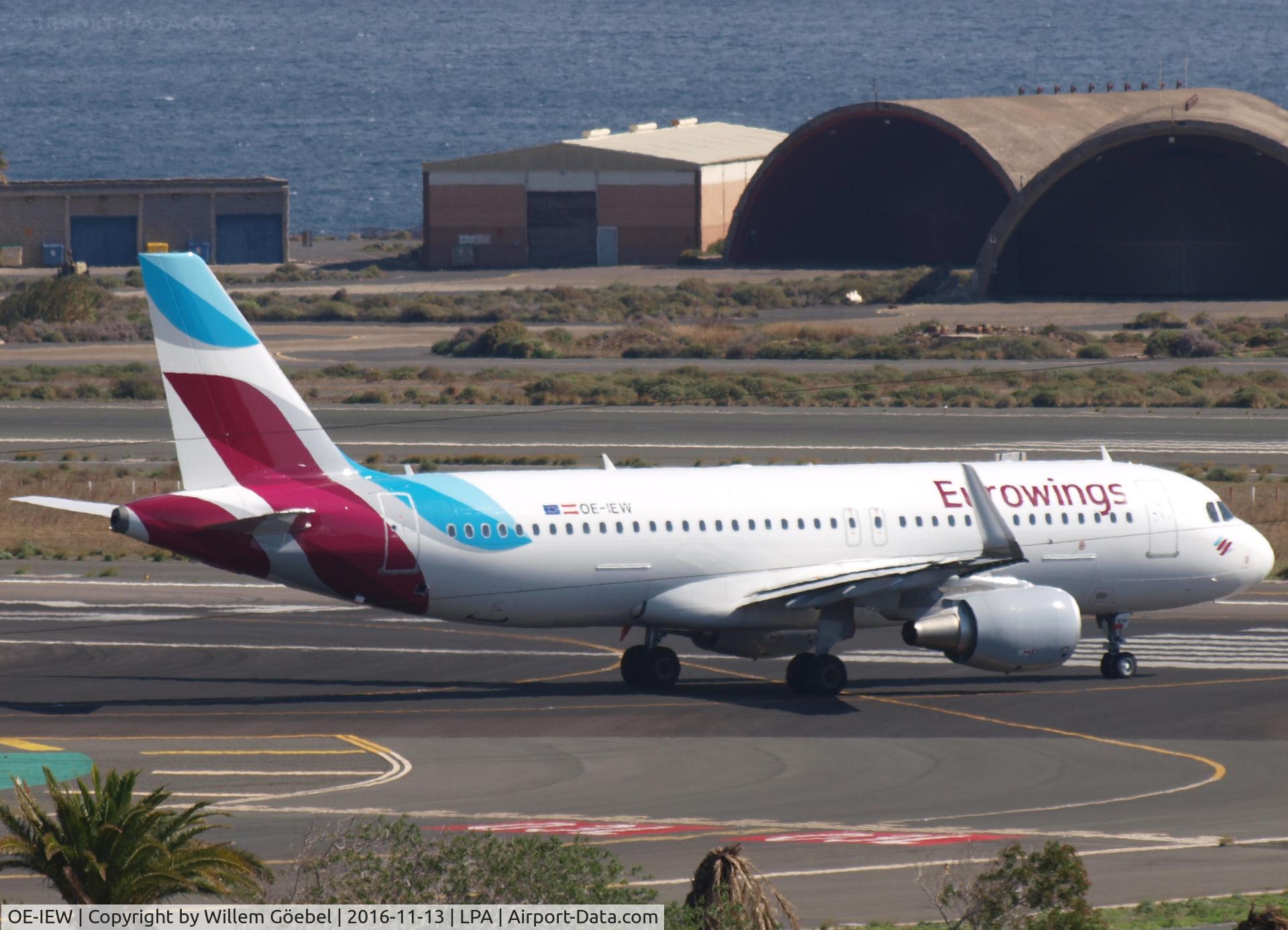 OE-IEW, 2016 Airbus A320-214 C/N 7148, Taxi to runway for take off of LPA