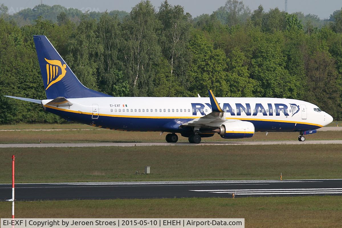 EI-EXF, 2012 Boeing 737-8AS C/N 40322, yellow markings under the belly...