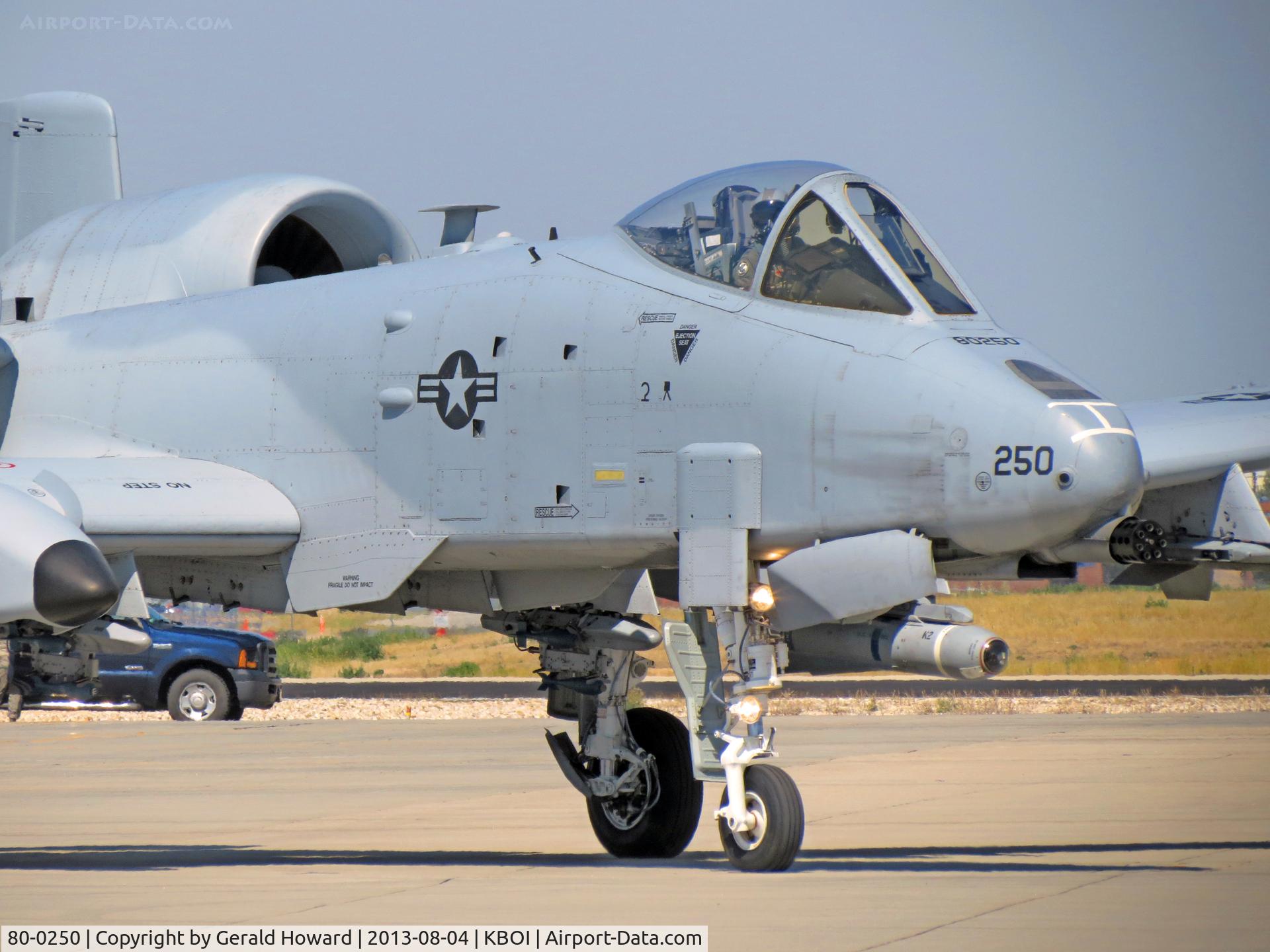 80-0250, 1980 Fairchild Republic A-10C Thunderbolt II C/N A10-0600, 190th Fighter Sq., Idaho ANG.
